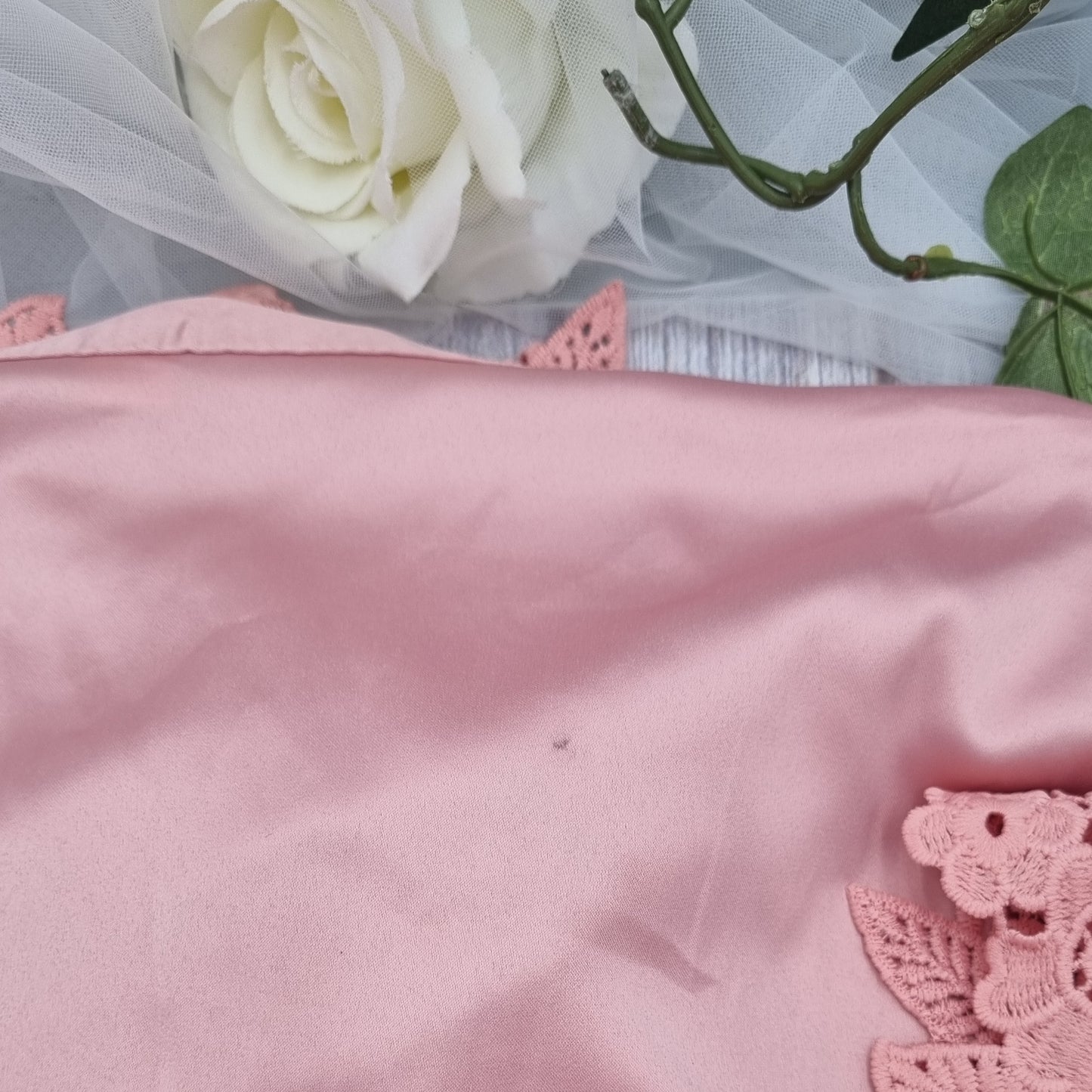 Flower girl Pink Robe Size 8