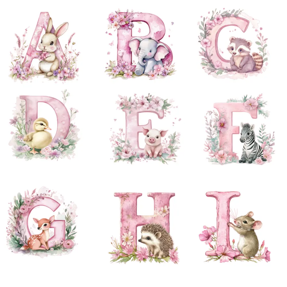 Personalised A–Z Letter Print – Nursery Wall Art (A3 / A4)