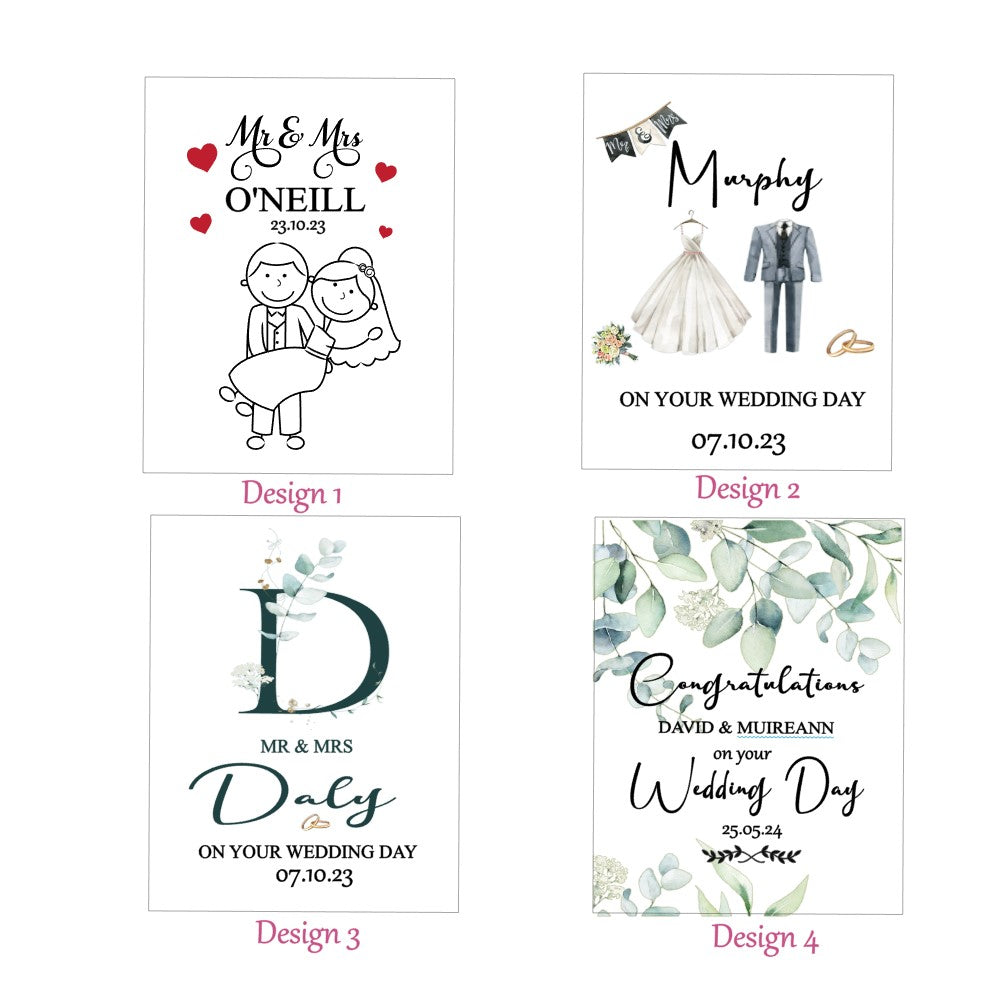 Personalised Wine Bottle Labels for Weddings