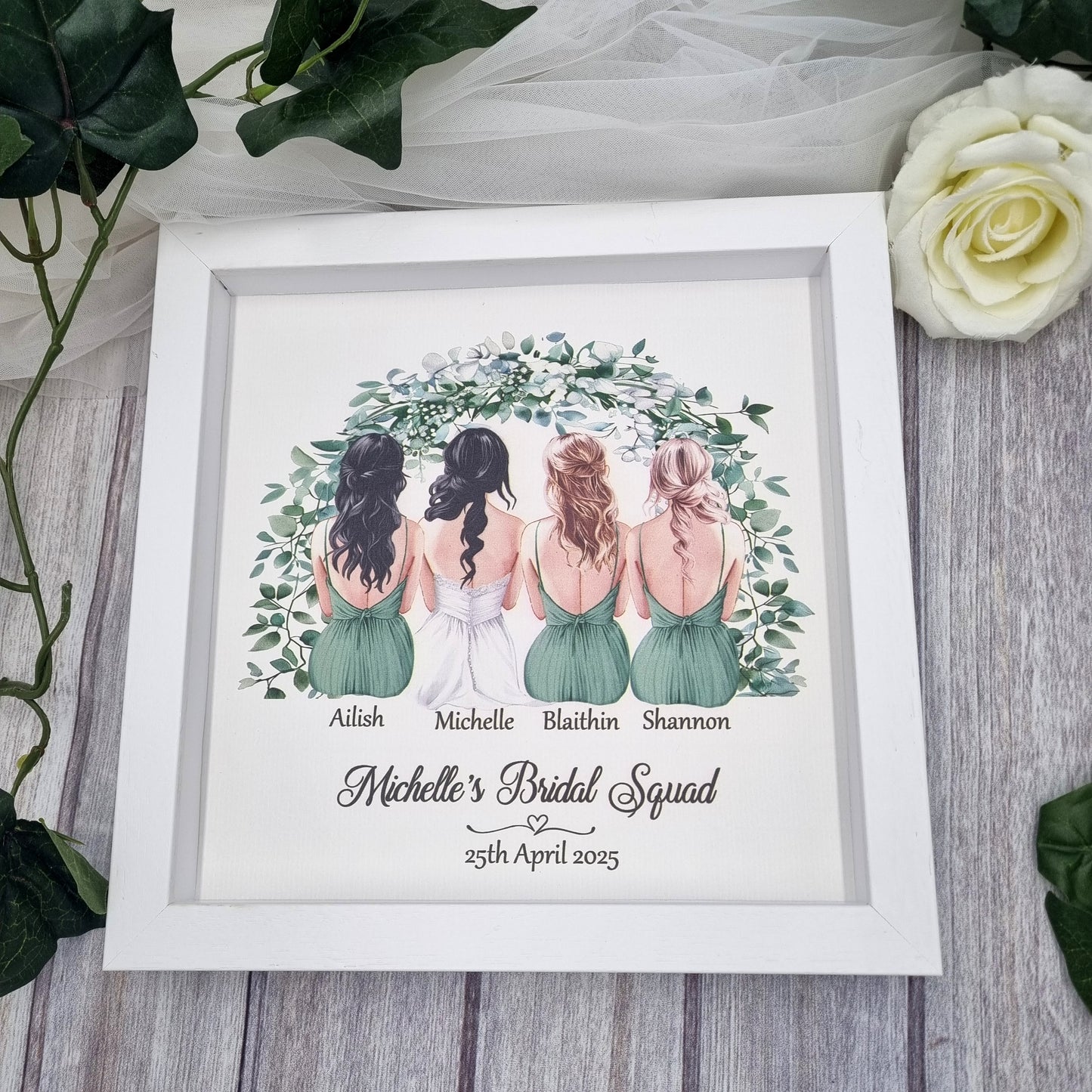 ๐ฟ Handmade in Ireland | 10โ Wooden Frame with Glass Panel | Custom Hair Dress Colours ๐ฟ