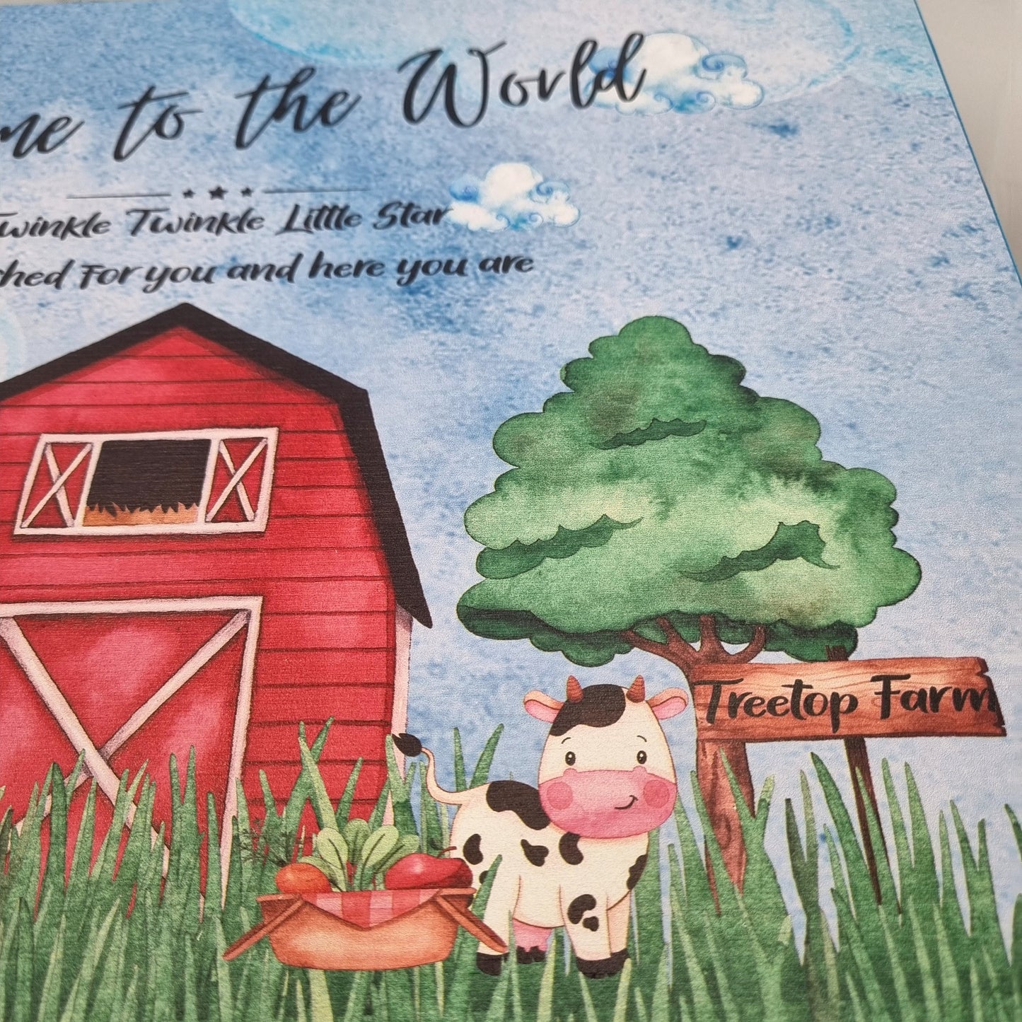 Farm Wooden Keepsake Box