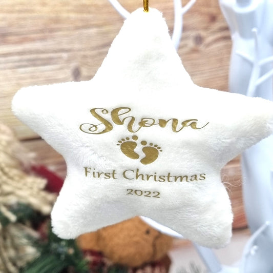 Personalised Star Christmas Decoration