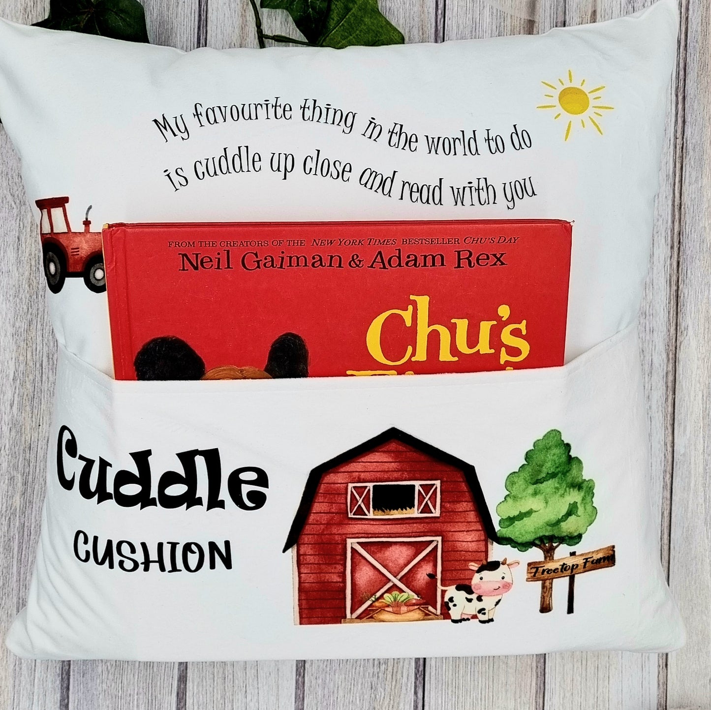 Personalised Farm Children's Cuddle Cushion