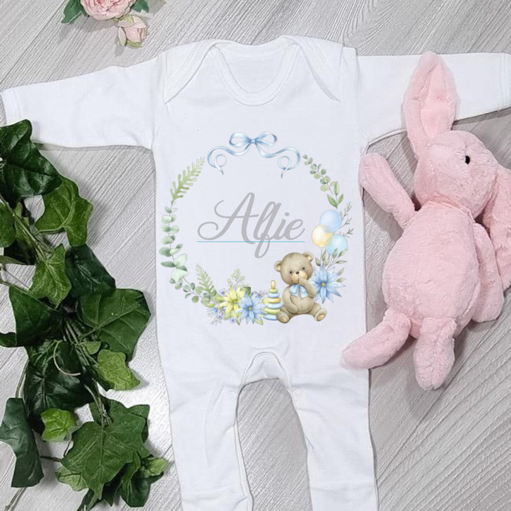 Baby wreath babygro