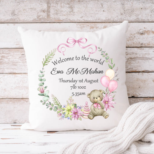 New Baby Wreath Cushion