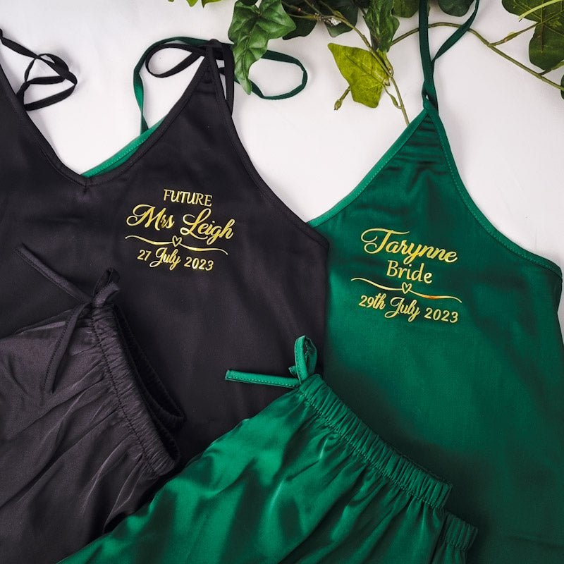 Cami Pyjama Sets Green