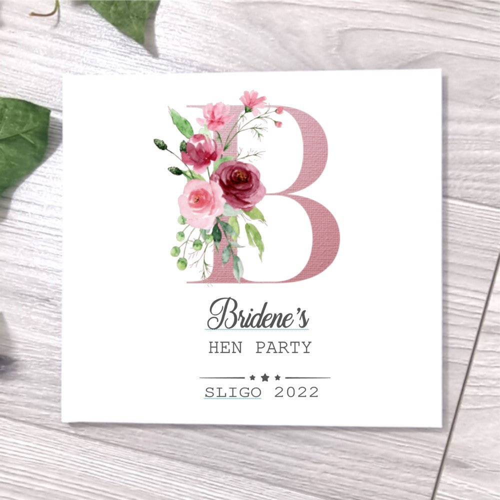 Hen Party Memory Keepsake Photo book Pink Letter