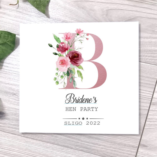 Hen Party Memory Keepsake Photo book Pink Letter
