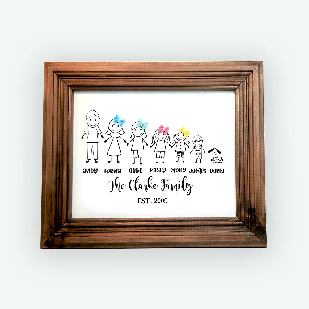 Stick Family Frame