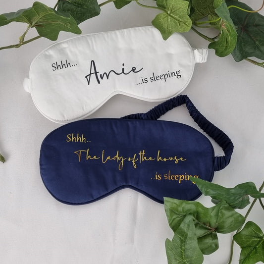 Personalised Coloured Eye Masks