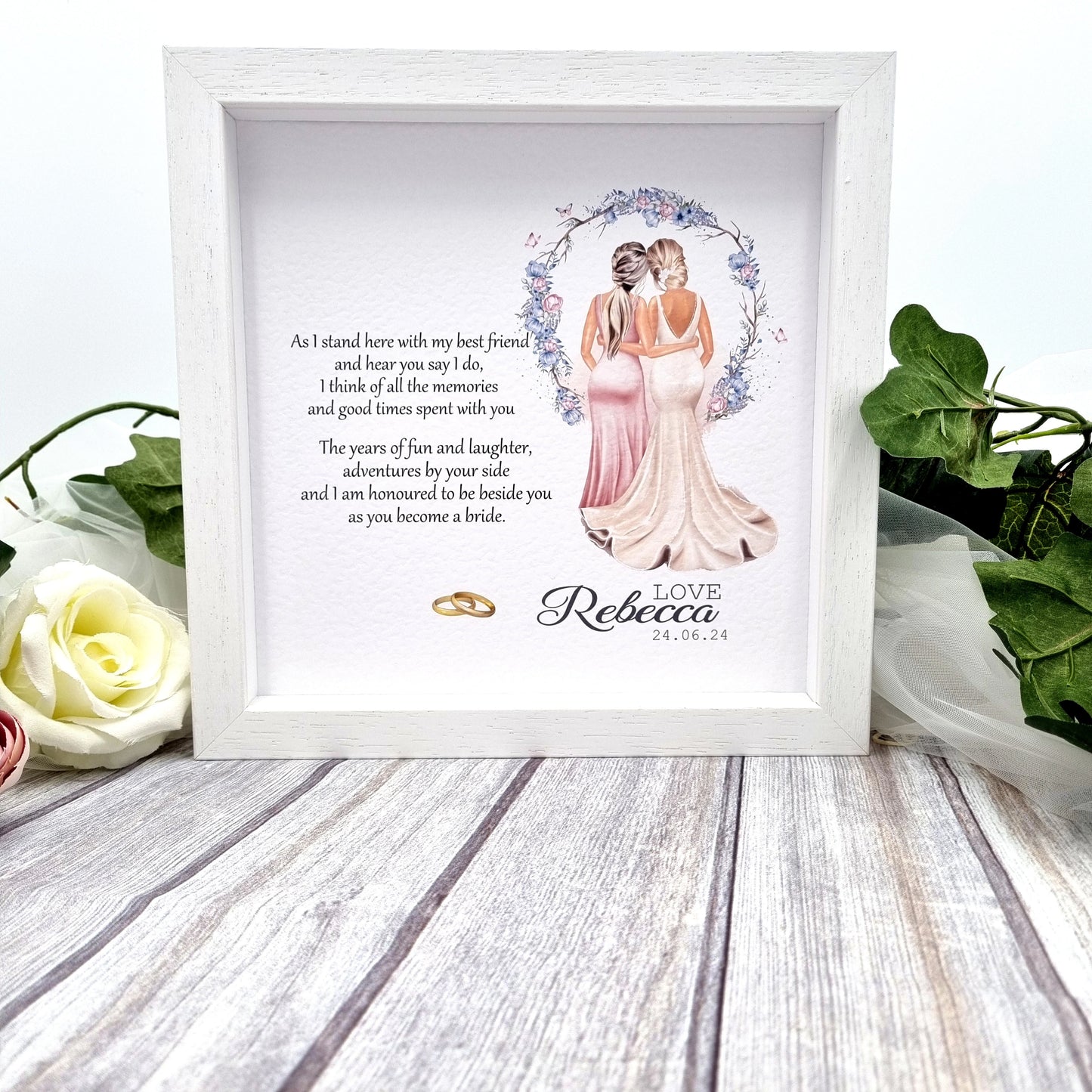 To the Bride Personalised Frame