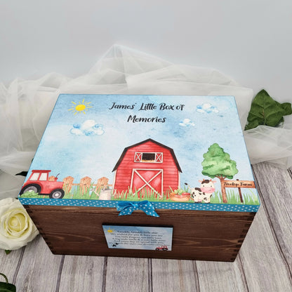 Farm Wooden Keepsake Box