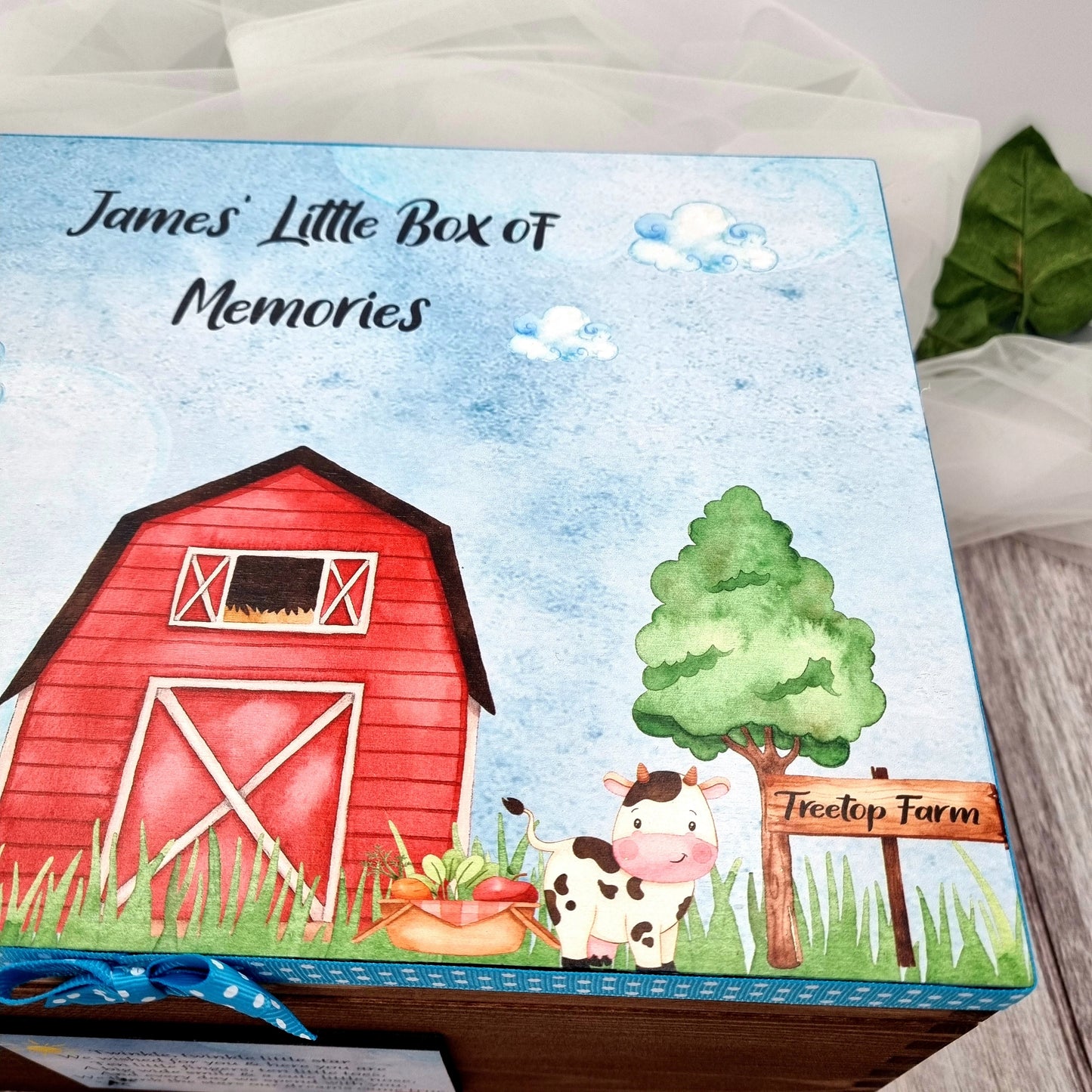 Farm Wooden Keepsake Box