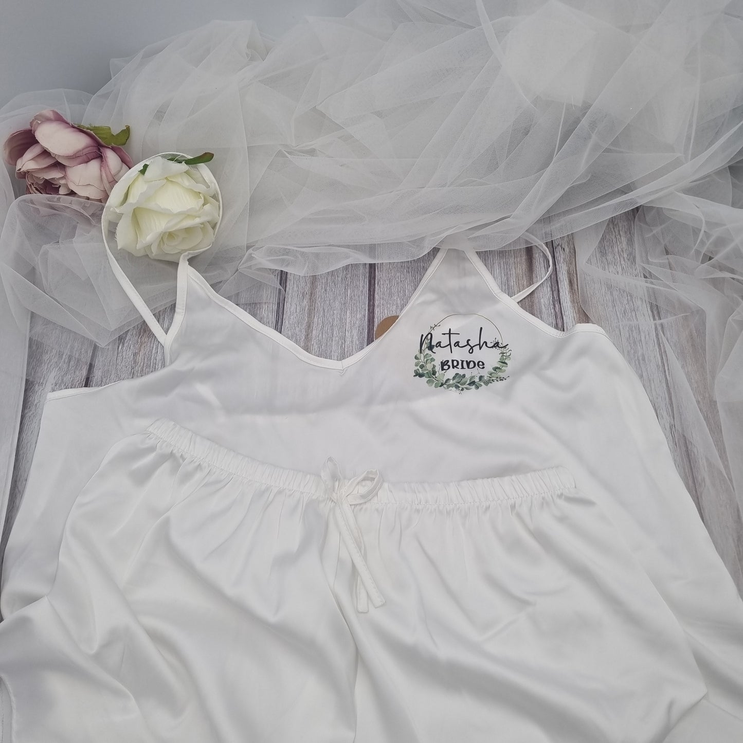 White Natasha Cami Set