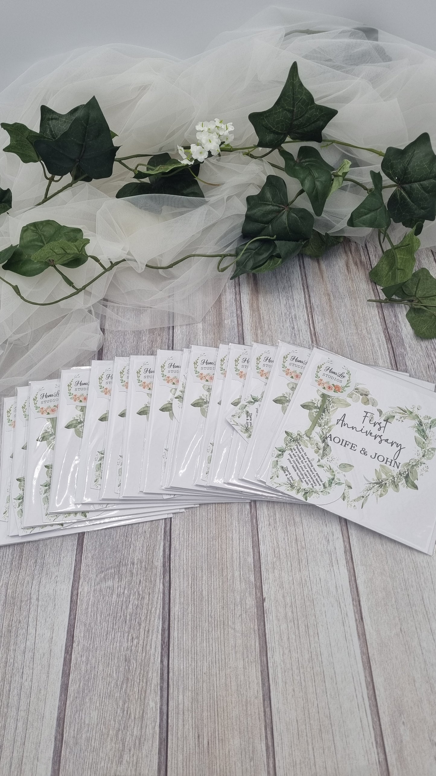 Anniversary Table Cards