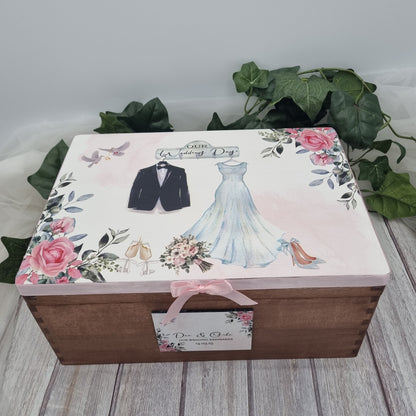 Wedding Dress and tux Keepsake Box