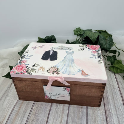 Wedding Dress and tux Keepsake Box