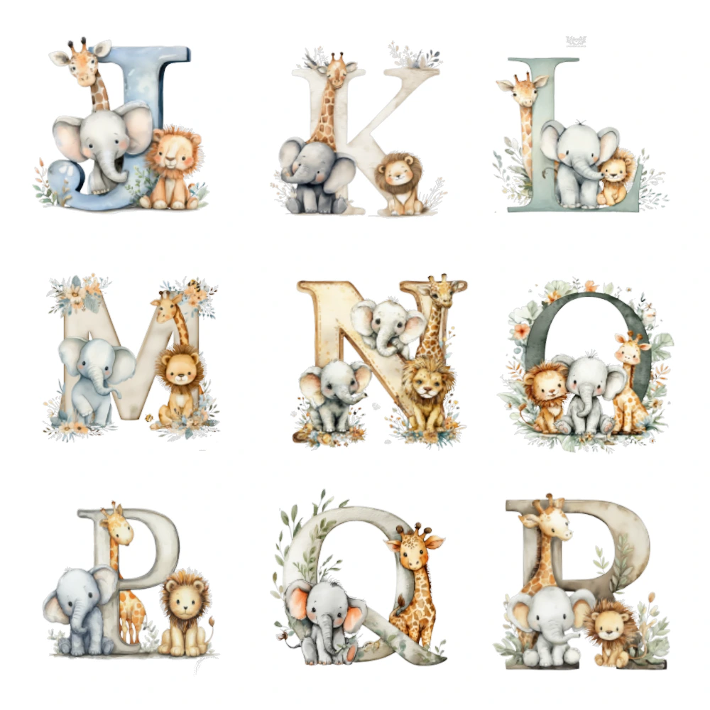 Options for animal letters J - R