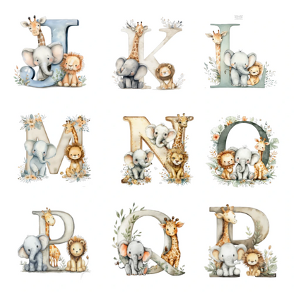 Options for animal letters J - R