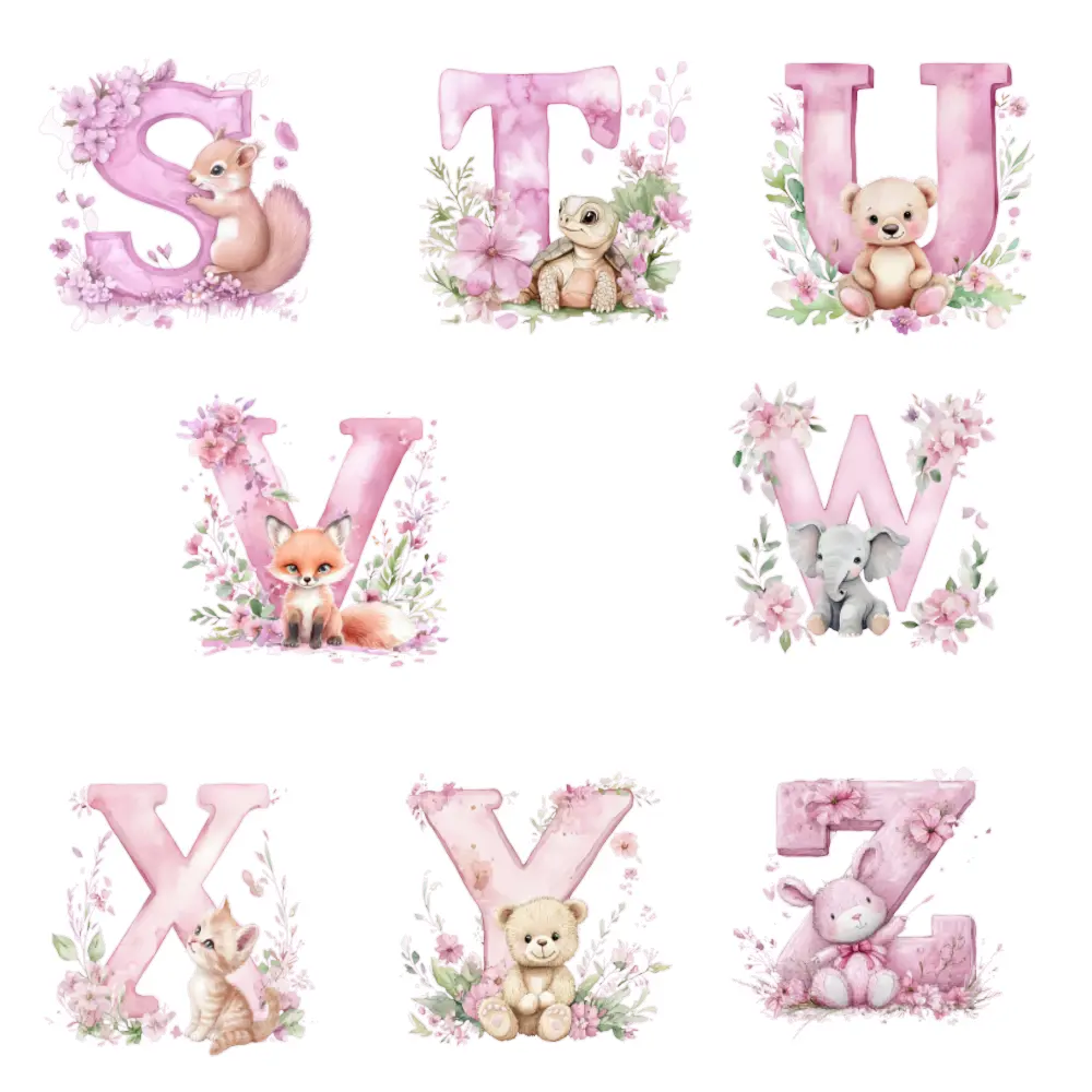 Personalised A–Z Letter Print – Nursery Wall Art (A3 / A4)