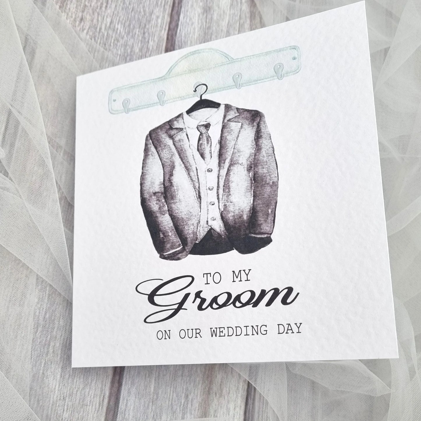 groom wedding card grey suit design to my groom wedding day card ireland