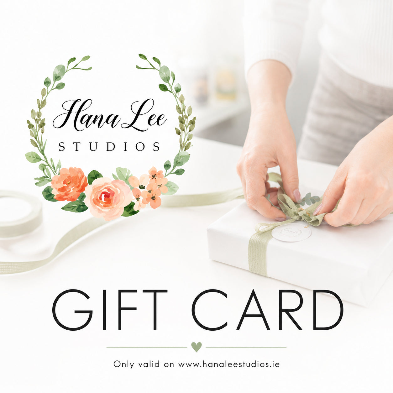 HanaLee Studios Gift Card | Personalised Gift Voucher Ireland