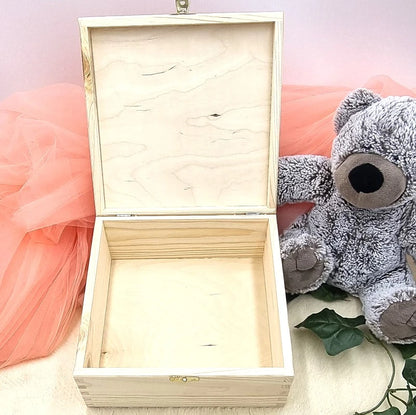 Picture of the inside of our baby animal train keepsake boxes 