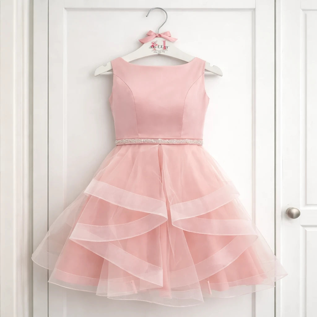 Personalised white wooden confirmation dress hanger with custom name and satin bow, Irish made keepsake