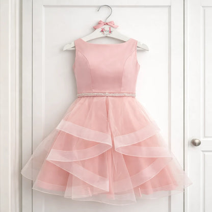 Personalised white wooden confirmation dress hanger with custom name and satin bow, Irish made keepsake