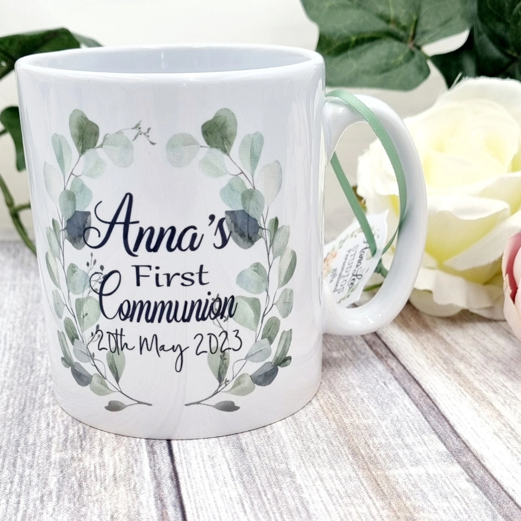 Custom First Holy Communion mug Irish made keepsake gift