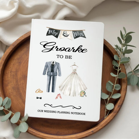 Personalised Surname To Be Wedding Planning Notebook – Irish Bride to Be Gift – HanaLee Studios