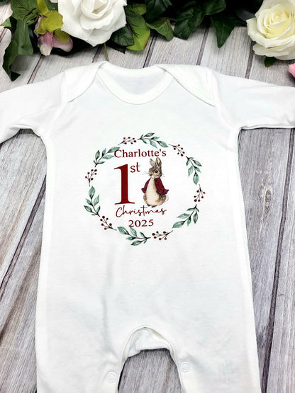 Personalised Christmas Babygro