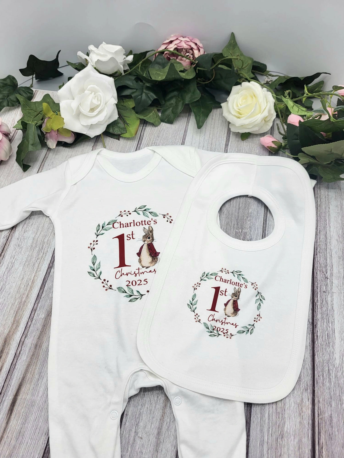 Personalised Christmas Babygro