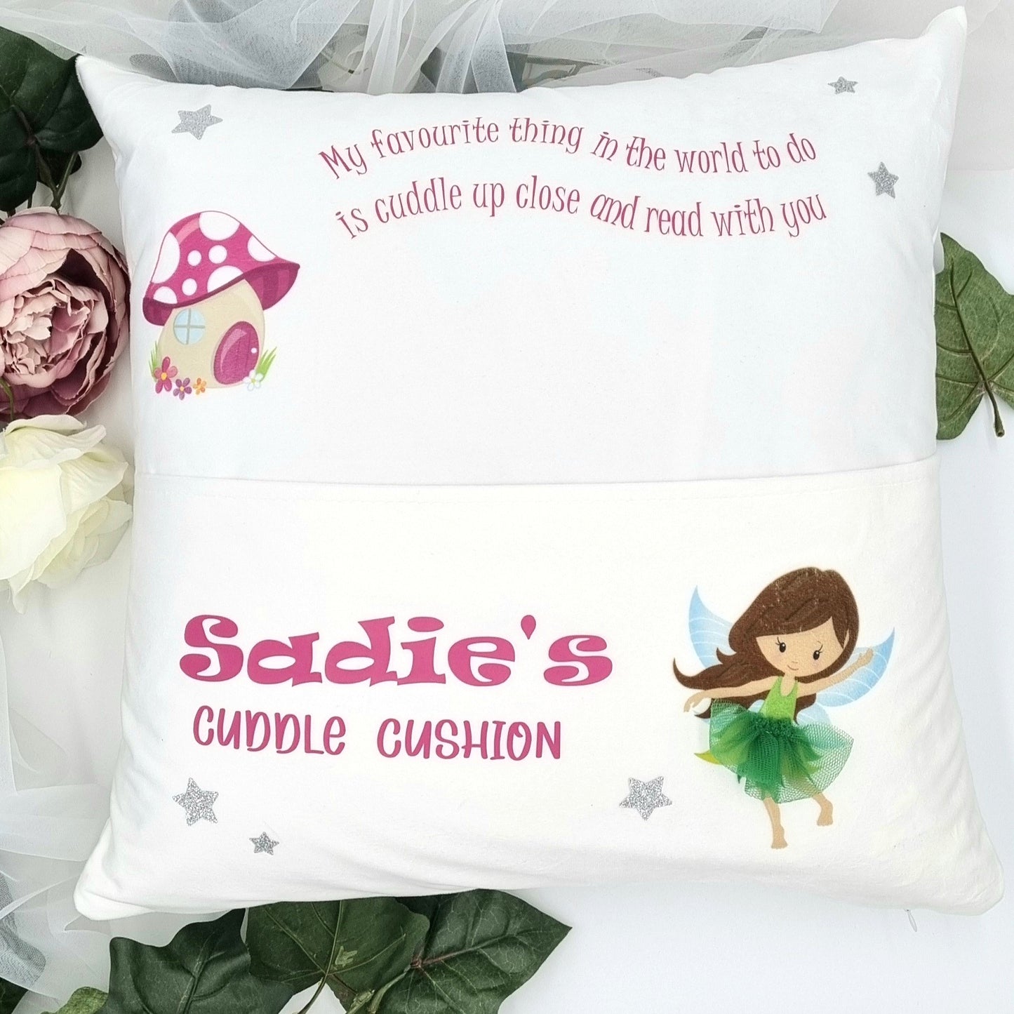 Personalised Fairy Children's Cuddle Cushion