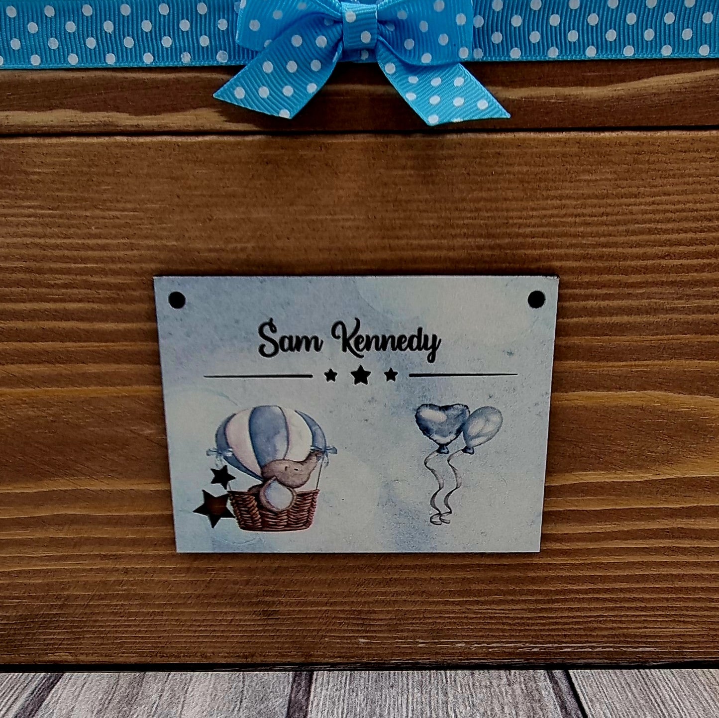 Personalised Baby Elephant Keepsake Box