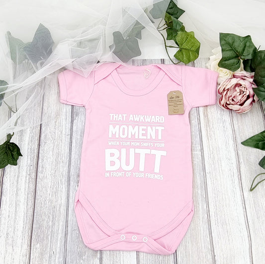That Awkward Moment Funny Slogan Baby Vest